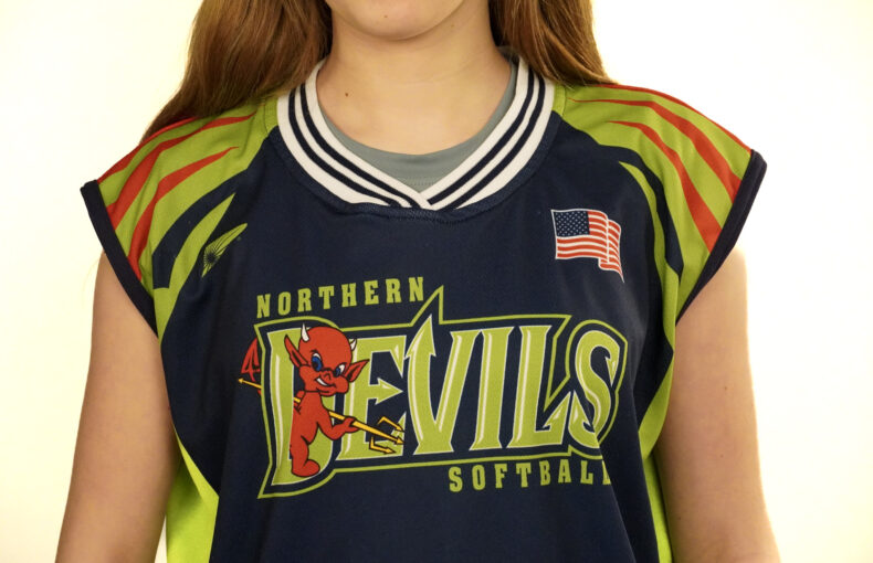 sublimation printing services on athletic uniform